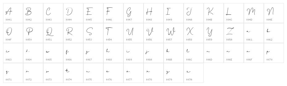 Mirabille Free Regular Character Map