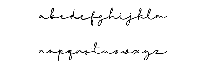 Mirabille Free Regular Font LOWERCASE