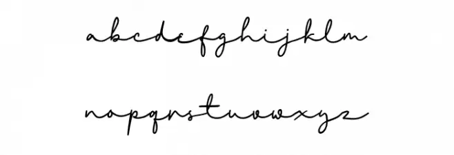 Mirabille Free Regular फ़ॉन्ट लोअरकेस