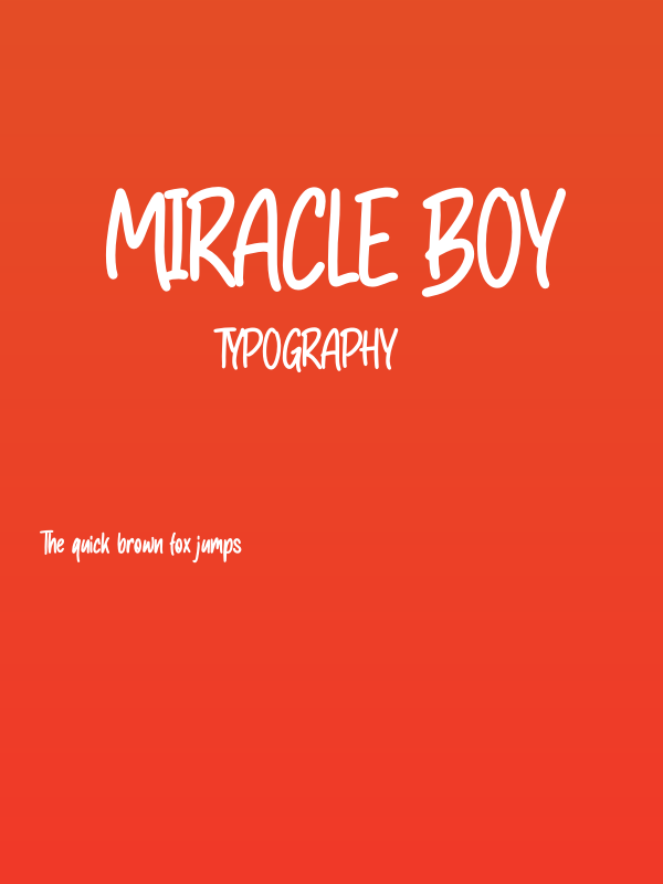 Miracle Boy Poster