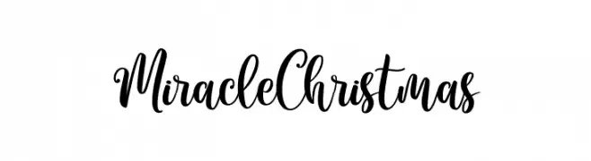 Miracle Christmas Frei Schriftart Herunterladen