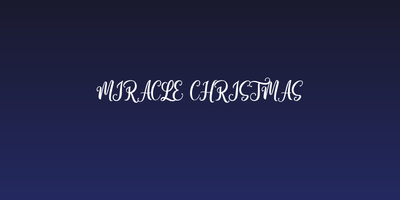 Miracle Christmas Social Header