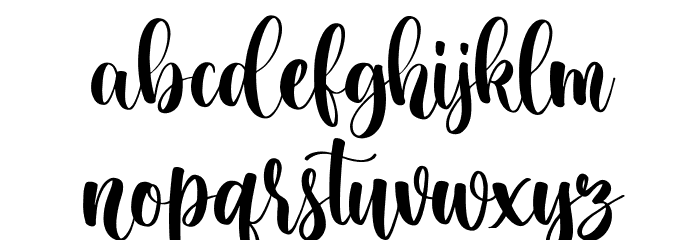 Miracle Day Regular Font LOWERCASE