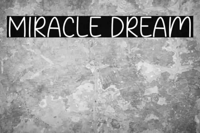 Miracle Dream Font examples