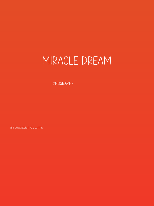 Miracle Dream Poster