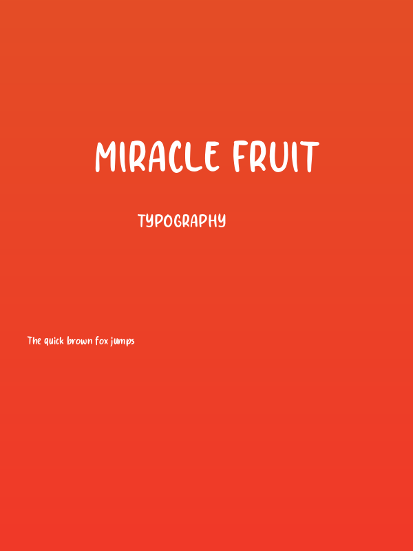 Miracle Fruit Poster