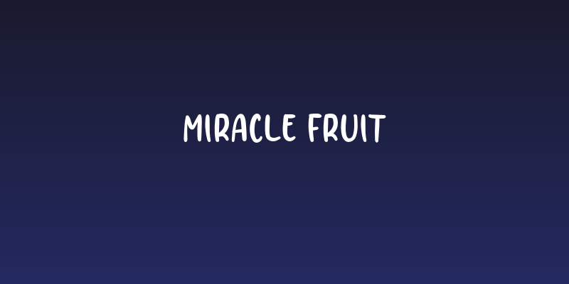 Miracle Fruit Social Header