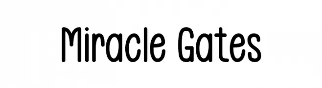 Miracle Gates  Descarca Fonturi Gratis
