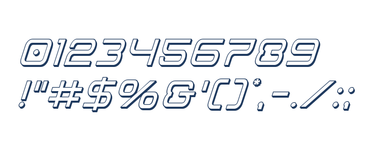 Miracle Mercury 3D Italic Other Characters