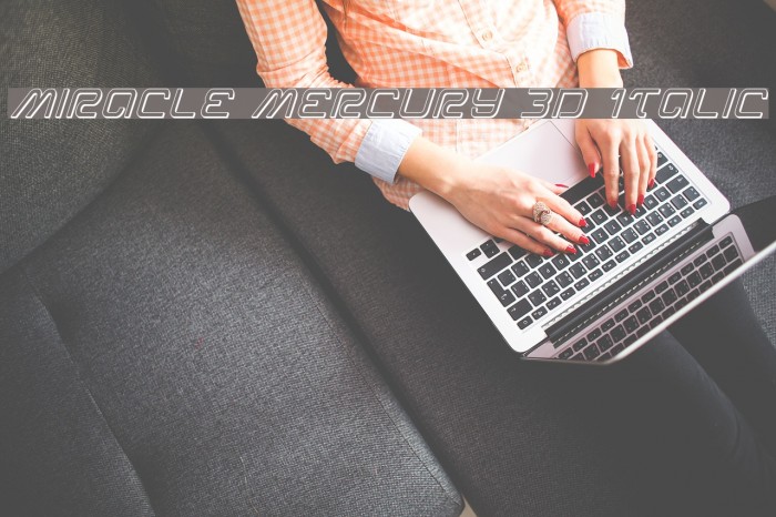 Miracle Mercury 3D Italic Example 2