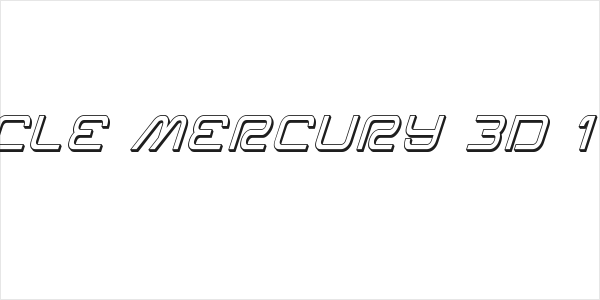 Miracle Mercury 3D Italic Logo