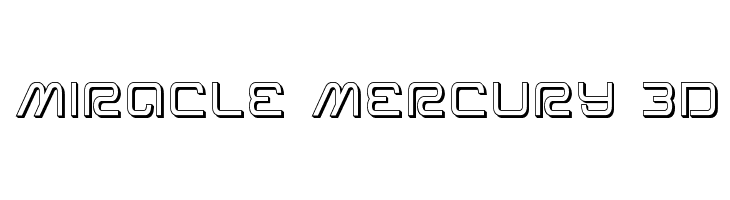 Miracle Mercury 3D  Fuentes Gratis Descargar