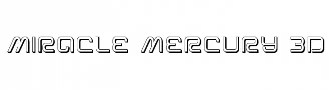 Miracle Mercury 3D  Frei Schriftart Herunterladen