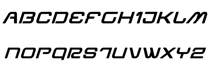 Miracle Mercury Bold Expanded Italic Fonte MAIÚSCULAS