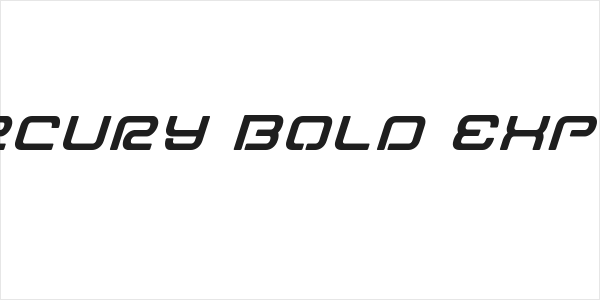 Miracle Mercury Bold Expanded Italic Logo