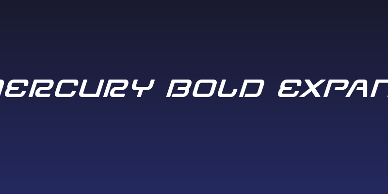 Miracle Mercury Bold Expanded Italic Social Header