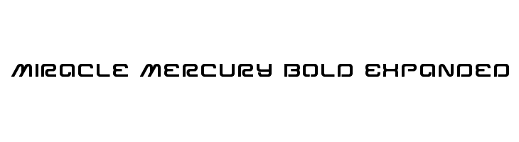 Miracle Mercury Bold Expanded  les polices de caractères gratuit tlcharger