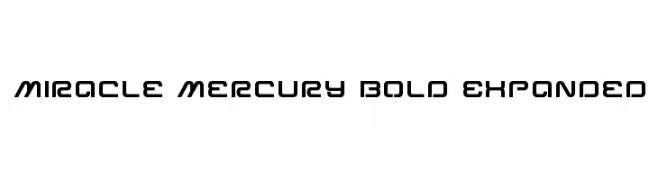Miracle Mercury Bold Expanded  Frei Schriftart Herunterladen