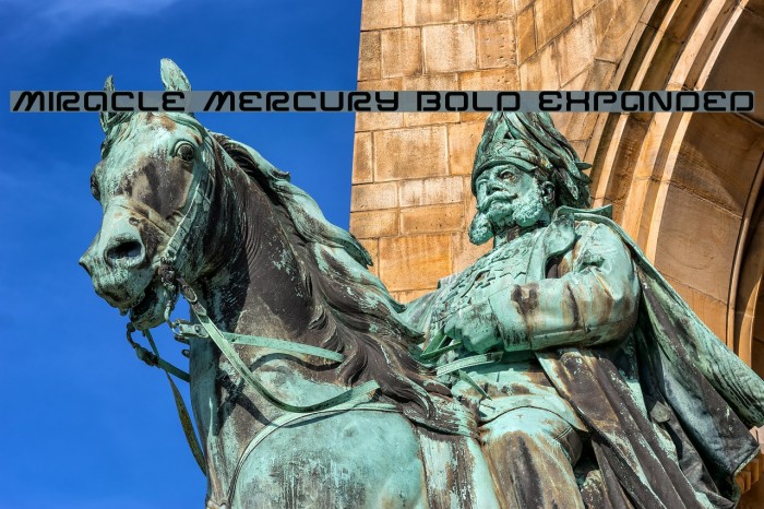Miracle Mercury Bold Expanded Font examples