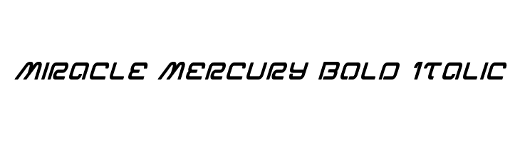 Miracle Mercury Bold Italic  لخطوط تنزيل