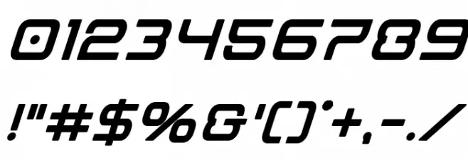 Miracle Mercury Bold Italic Font OTHER CHARS