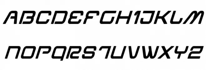 Miracle Mercury Bold Italic Caratteri MAIUSCOLE
