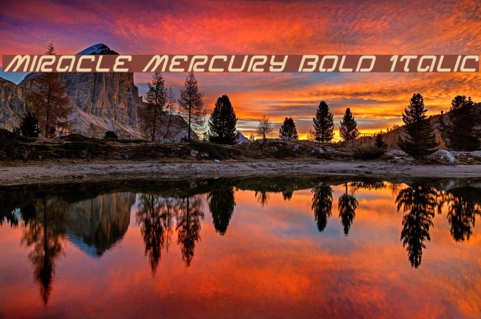 Miracle Mercury Bold Italic Example 1