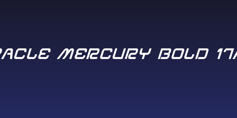 Miracle Mercury Bold Italic Social Header