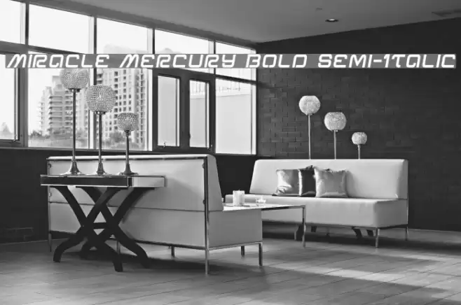 Miracle Mercury Bold Semi-Italic Font examples