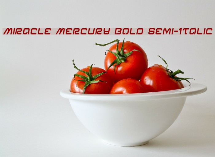 Miracle Mercury Bold Semi-Italic Example 2