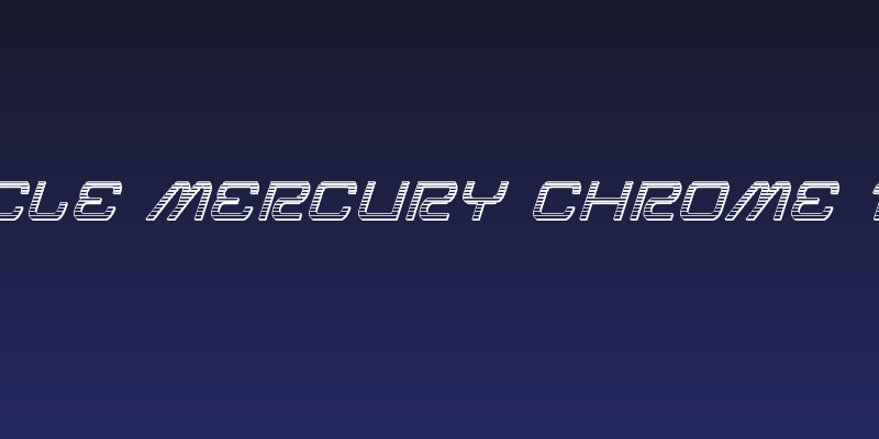 Miracle Mercury Chrome Italic Social Header