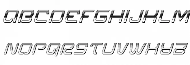 Miracle Mercury Chrome Italic Font LOWERCASE
