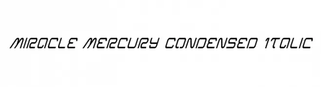 Miracle Mercury Condensed Italic  baixar fontes gratis