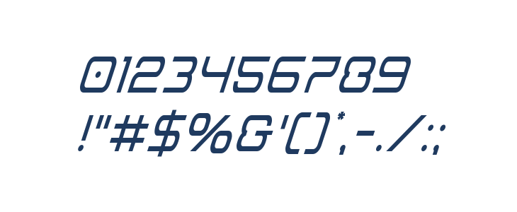 Miracle Mercury Condensed Italic Other Characters