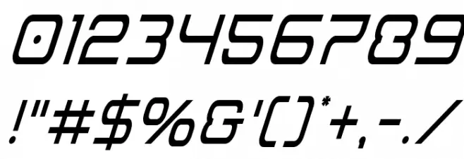 Miracle Mercury Condensed Italic Font OTHER CHARS