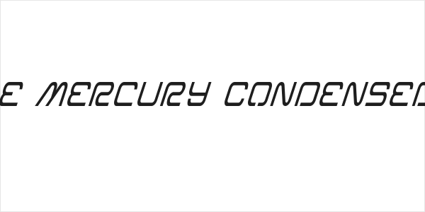 Miracle Mercury Condensed Italic Logo