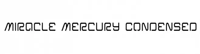 Miracle Mercury Condensed  baixar fontes gratis
