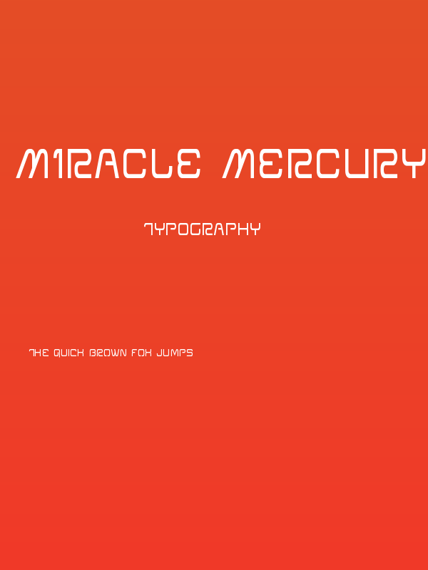 Miracle Mercury Condensed Poster