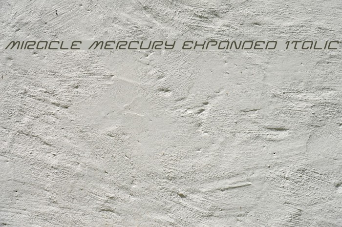 Miracle Mercury Expanded Italic Example 3