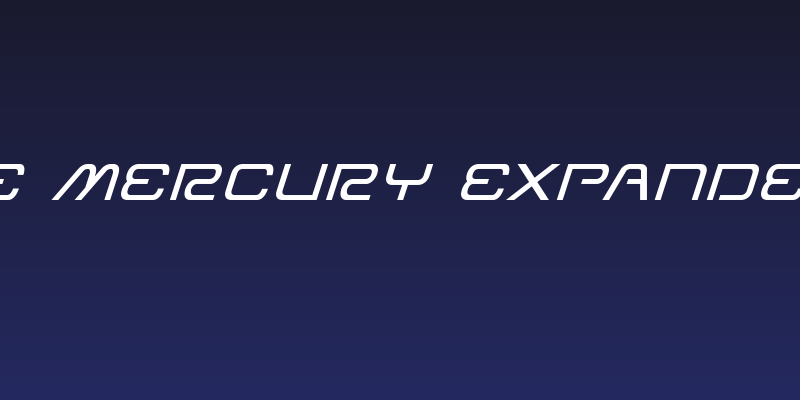 Miracle Mercury Expanded Italic Social Header