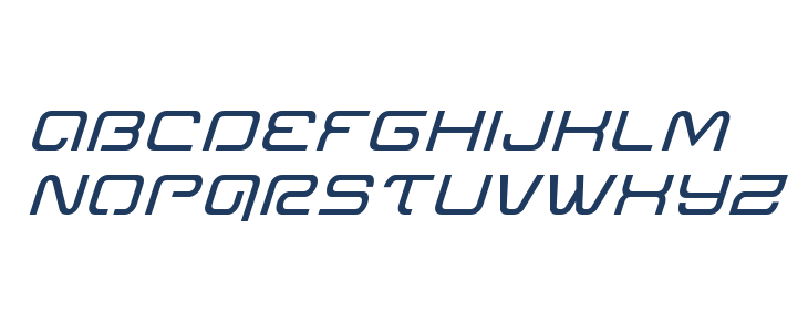 Miracle Mercury Expanded Italic Lowercase