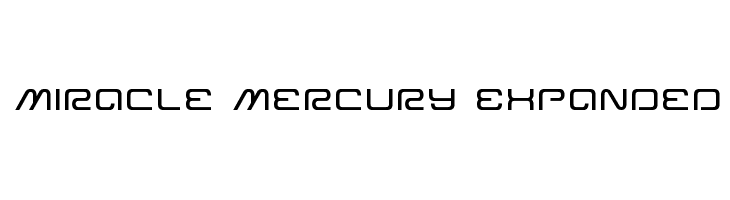 Miracle Mercury Expanded  免费字体下载