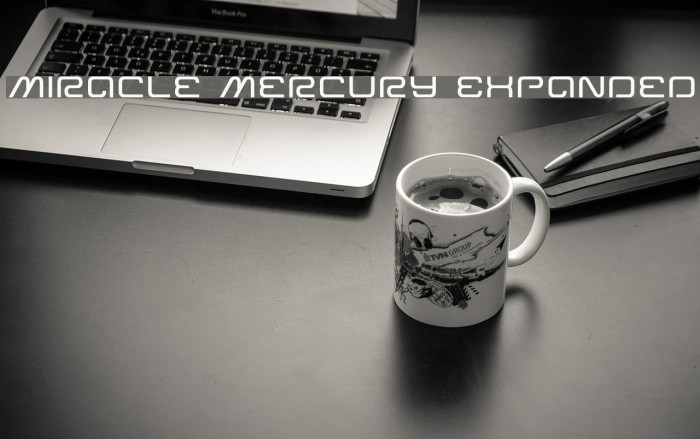 Miracle Mercury Expanded Font examples