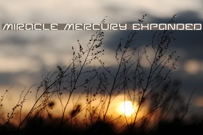Miracle Mercury Expanded Font examples