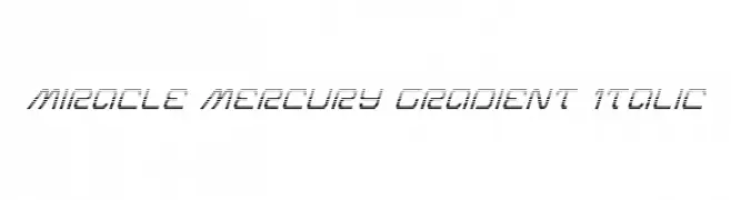 Miracle Mercury Gradient Italic  baixar fontes gratis