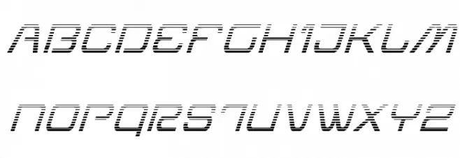 Miracle Mercury Gradient Italic Fuentes MAYÚSCULAS