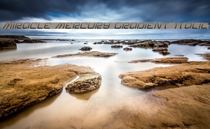 Miracle Mercury Gradient Italic Font examples