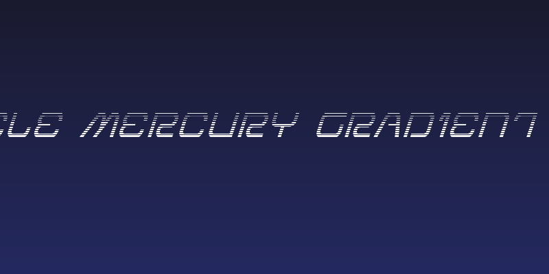 Miracle Mercury Gradient Italic Social Header