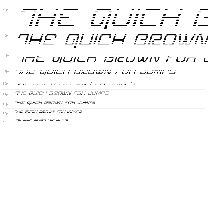 Miracle Mercury Gradient Italic Waterfall