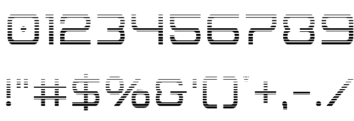 Miracle Mercury Gradient Font OTHER CHARS